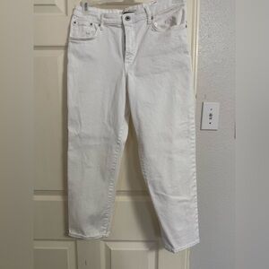 Ella Moss White Women's Straight Jeans
